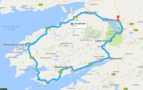 Ring Of Kerry Ireland Map Driving Ireland's Ring of Kerry: Maps and Complete Guide